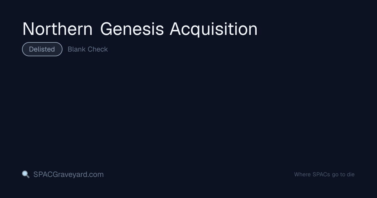 Northern Genesis Acquisition — SPAC Profile | SPACGraveyard | SPACGraveyard