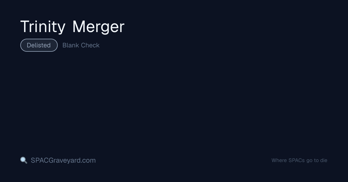 Trinity Merger — SPAC Profile | SPACGraveyard | SPACGraveyard